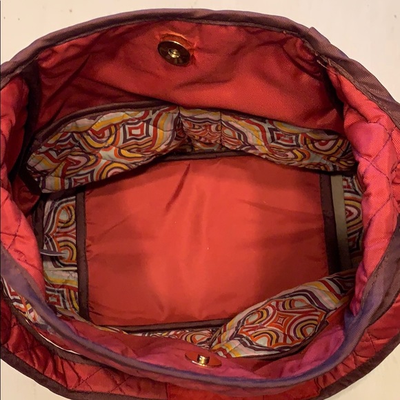 Cinda B red Amore hobo shoulder bag - Picture 4 of 6
